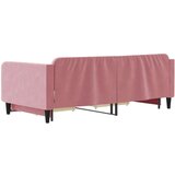  Dnevni krevet na razvlačenje ružičasti 100 x 200 cm baršunasti | shoptok.hr