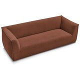 Bobochic Paris Oranžna sedežna garnitura iz rebrastega žameta 242 cm Giorgia – | Shoptok.si