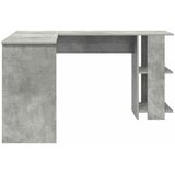  Kutni stol Betonski sivi 140 x 113,5 x 75 cm Konstruirano drvo | shoptok.hr