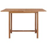 The Living Store Vrtna jedilna miza 110x110x75 cm trdna tikovina - Vrtna Jedilna Miza, (21460136) | Shoptok.si