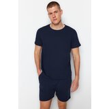 Trendyol Pajama Set - Navy blue - Plain | Shoptok.si