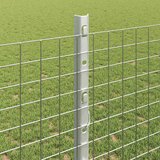  Zatvorena žičana ograda s postovima 25 x 1,2 m Pocinčani čelik | shoptok.hr