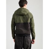 Jack & Jones Prehodna jakna 'JJERush' oliva / črna | Shoptok.si