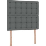  Postelja s shranjevanjem Temno siva 90 x 190 cm Umjetno usnje, (5000099828) | Shoptok.si
