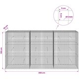  Gabion s 5 mm žicom i mrežom 5x5 cm 300x30x150 cm | shoptok.hr
