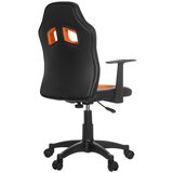 MID.YOU Mladinski Vrtljiv Stol Kid Racer Al, Črna, Oranžna | Shoptok.si