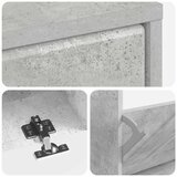  Ormar za cipele BREDA 78 x 24 x 103 cm Konstruirano drvo - Betonska siva | shoptok.hr
