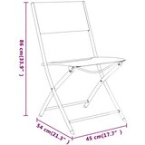  5-dijelni vrtni blagovaonski set sivo-crni | shoptok.hr