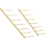  Zidni stalak za vino za 7 boca 2 kom zlatni metalni | shoptok.hr