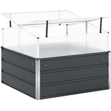  Sadilica Antracit 100 x 100 x 77 cm Cinkani čelik | shoptok.hr
