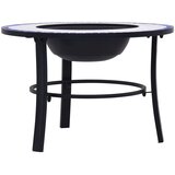 Posuda za vatru s mozaikom plavo-bijela 68 cm keramička | shoptok.hr