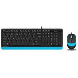 A4Tech F1010 fstyler usb us plava tastatura + usb plavi miš Cene