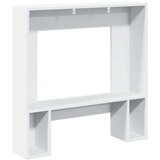 vidaXL Okvir za kamin bel 81x18x82 cm inženirski les | Shoptok.si