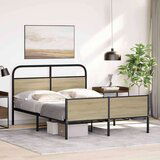  Posteljni okvir brez vzmetnice 135x190 cm sonoma hrast inž. les, (21608571) | Shoptok.si