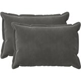  Presvlaka za jastuk 2 pcs HOUTEN Tamnosiva 50 x 80 cm Baršun | shoptok.hr