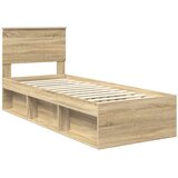  Krevetna konstrukcija s uzglavljem Sonoma hrast 75 x 190 cm | shoptok.hr