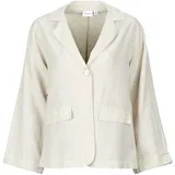 Jakne & Blazerji VIPRISILLA 7/8 LOOSE BLAZER Bež