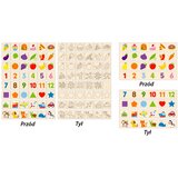 Viga drvena edukativna sorter igra životinje voće povrće Montessori | shoptok.hr