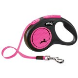Flexi New Neon povodec, roza | Shoptok.si