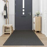 Furnova Predpražnik črtast črn in siv 115x300 cm, (21911874) | Shoptok.si