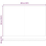  Zamjensko platno za tendu Bijelo 5 × 3,5 m Poliester | shoptok.hr