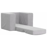  Dječji kauč na razvlačenje svjetlosivi mekani plišani Siva Sofa | Shoptok.si