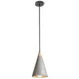 Design Rendl - R12380 - Luster na sajli HEIDI 1xE27/28W/230V beton/drvo