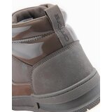 Ombre Men's high boots sneakers with shiny elements - brown | shoptok.hr
