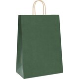  Papirnate vrećice 250 kom s ručkama zelene 32x17x44 cm | shoptok.hr