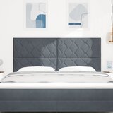  LED glava kreveta Tamno siva 180 cm Baršun | shoptok.hr