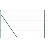vidaXL Stebri za ograjo 52 kosov Zeleni Ø32 mm 170 cm Galvanizirano jeklo | Shoptok.si