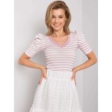 Factory Price Blouse-FN-BZ-4591.06P-white-pink | shoptok.hr
