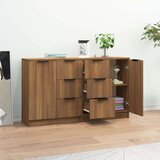  Komode 2kom boja smeđeg hrasta 60x30x70cm od konstruiranog drva | shoptok.hr