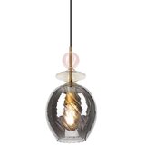  Luster na sajli VELLO 1xE27/15W/230V crna/zadimljeno roze/bež/crna | Eponuda.com