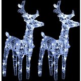  Božićni sobovi i saonice 240 LED žarulja akrilni | shoptok.hr