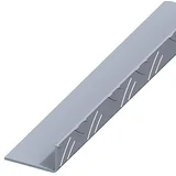 Aluminijski rebrasti profil (Duljina: 100 cm, Duljina zgloba: 23,5 x 43,5 mm, Aluminij, Nejednakih krakova)
