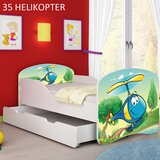  Dječji krevet ACMA s motivom + ladica 160x80 cm 35 Helikopter | shoptok.hr