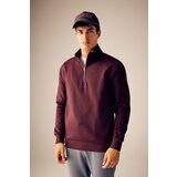 Defacto Comfort Fit Zippered Stand-up Collar Sweatshirt | Shoptok.si