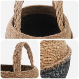  Saksija za biljke s ručkama 2 pcs Crna Ø 22 x 20 cm | shoptok.hr