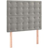  Box spring postelja z vzmetnico LED svetlo siva 100x200cm žamet, (20846906) | Shoptok.si