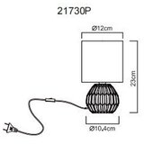 Globo stolna lampa E14 40W sylas roza | shoptok.hr