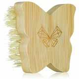 Crystallove Bamboo Butterfly Agave Body Brush Travel Size četkica za masažu za tijelo 1 kom