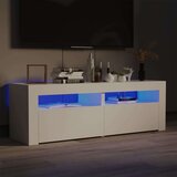 TV ormarić s LED svjetlima bijeli 120 x 35 x 40 cm Cijene
