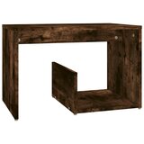 vidaXL stranska mizica dimljeni hrast 59x36x38 cm inženirski les | Shoptok.si