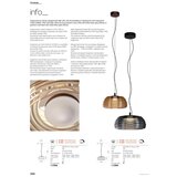  Redo 01-4542 - LED prigušiva luster na sajli ONDULA LED/16W/230V bež/zadimljena | Eponuda.com