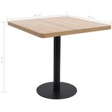 Bistro stol svjetlosmeđi 80 x 80 cm MDF | shoptok.hr