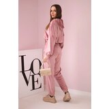 Kesi Velour Hooded Set - Dark Powder Pink | shoptok.hr