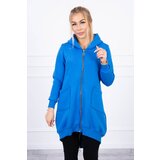 Kesi Insulated sweatshirt with a zipper at the back purple blue Cene