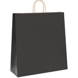  Papirnate vrećice 250 kom s ručkama crne 45x17x48 cm | shoptok.hr