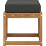  Klupa za sjedenje Prirodna i antracit 43 x 43 x 37 cm - Prirodno i antracit 40 cm Otvoreno područje nogu | shoptok.hr